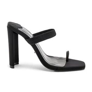 TONY BIANCO Sierra Heel in Black Lycra SZ 7.5